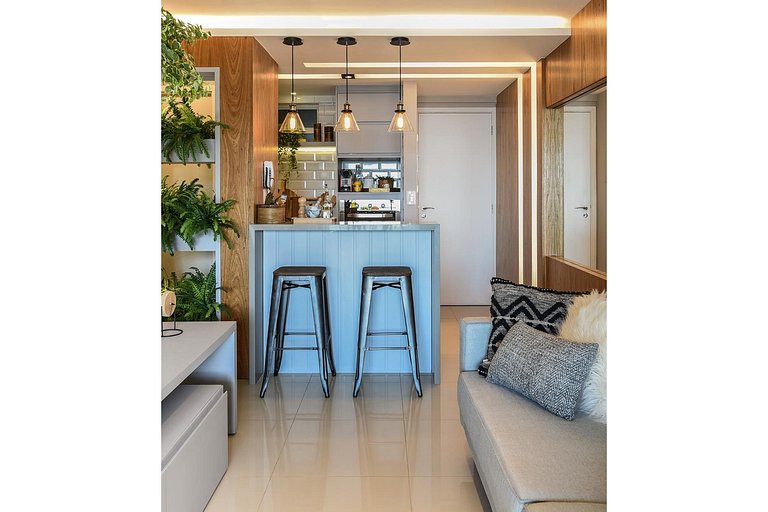 Sensação Tropical - Lindo apartamento com vista ao mar local